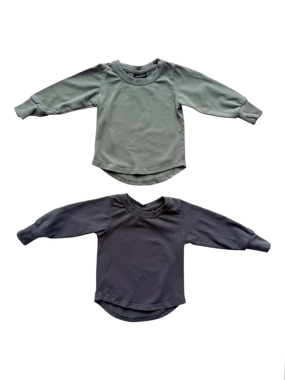 Little Bipsy Long Sleeved Tee Bundle 6-12M Gray and Green